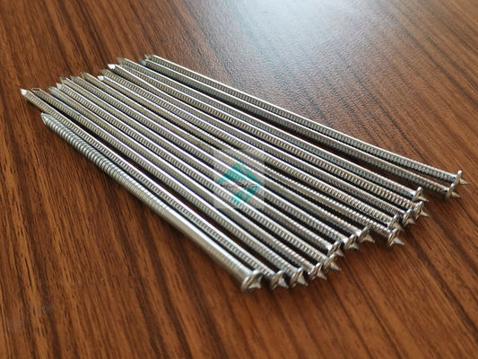 2,7 X goupilles en aluminium de soudure de CD de 75MM avec la tête plate, clous de soudage des goujons de CD de 10Ga X 110mm avec la rondelle de freinage d'individu