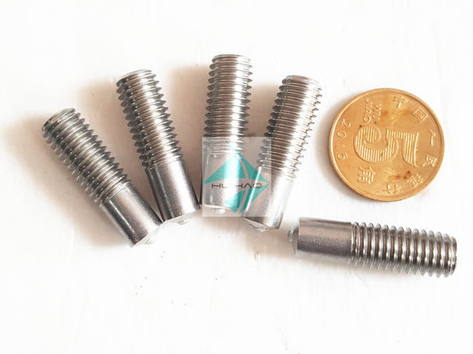 Goupilles cannelées annulaires de soudage des goujons d'acier inoxydable, acier doux plaqué de cuivre M5 - soudeuse Pins With Threaded du goujon M12