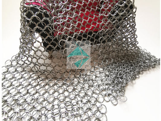 Alliage d'aluminium Chainmail autour de Ring Mesh, métal Ring Mesh de diviseur de décoration