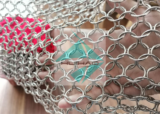 Chainmail a soudé le métal Ring Mesh For Facade Decoration de Pvd