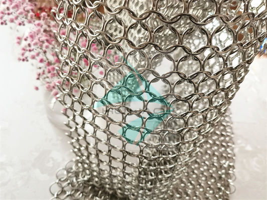 L'argent a enduit autour 304 de l'acier inoxydable Ring Mesh