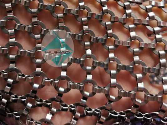 draperie en laiton de maille d'anneau de Chainmail en métal de couleur de 1,5 x15mm pour l'écran de fenêtre