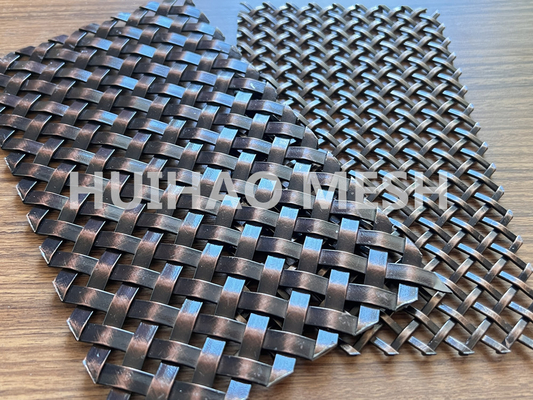 Acier inoxydable 304 de Mesh Antique Finish Square Hole de fil architectural de Cabinets de meubles