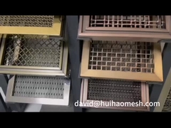 Parement architectural Parement tissé filet de fil de viande en acier inoxydable diamètre plat