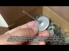 Components de plaquettes isolantes amovibles: crochet et laveuse en acier inoxydable et broches de couverture