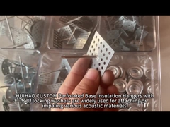 Fermetures isolantes en aluminium pour murs et plafonds, broches isolantes perforées pour laine de roche