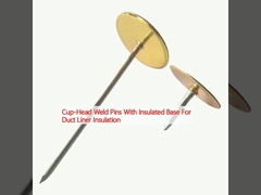 Pins de soudage à tête de tasse à base isolée pour l'isolation du revêtement des conduits