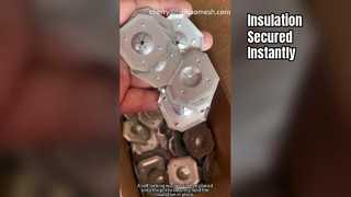 Goupilles et rondelles de bâton d'isolation pour fixer le panneau isolant aux murs, plafonds et sols